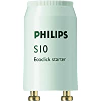 10 Pieza Phillips S10 Ecoclick Starter para Tubos Fluorescentes de 4-65 Vatios
